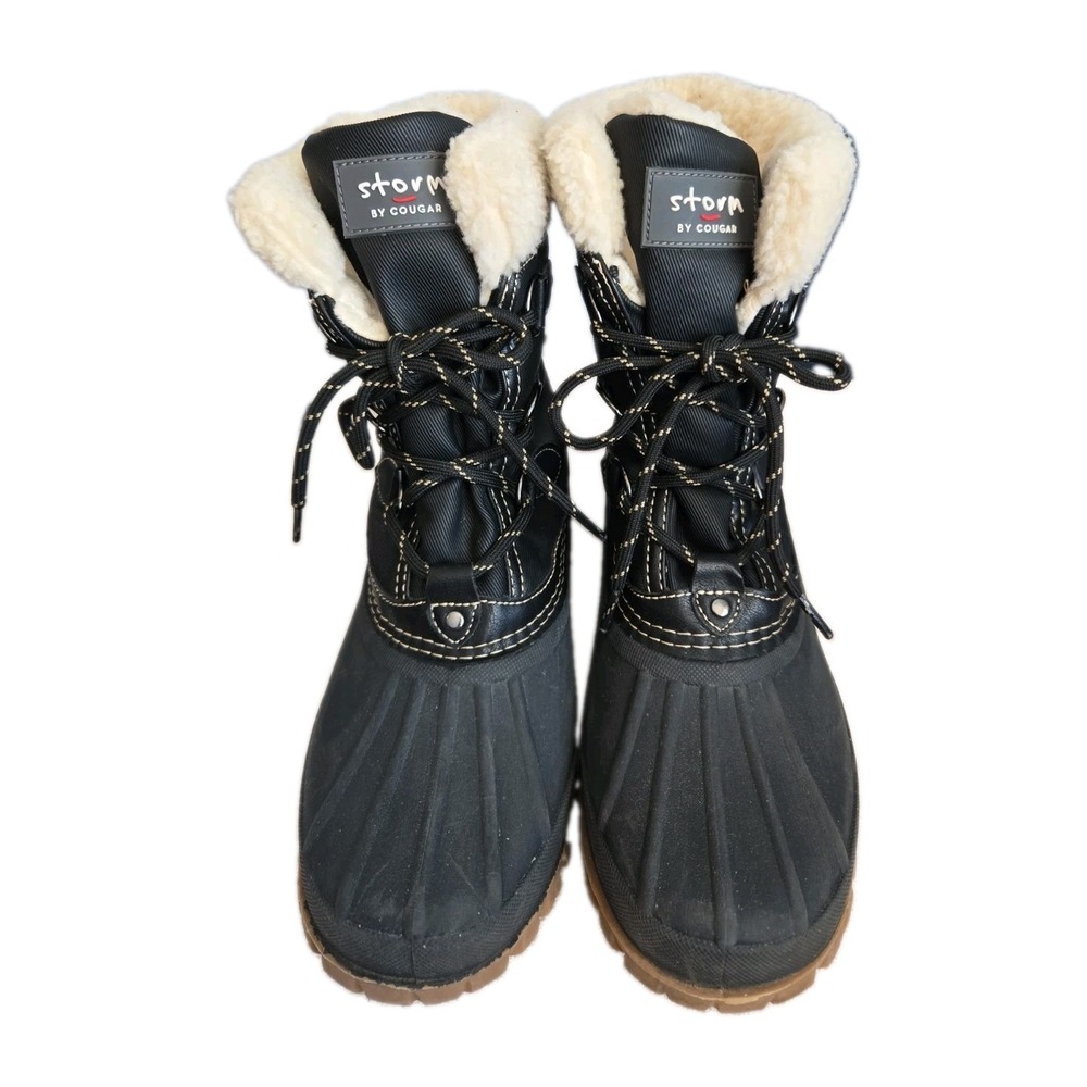 Woman's Storm By Cougar Cassidy-v Black Lace Up Winter Boot Size 9